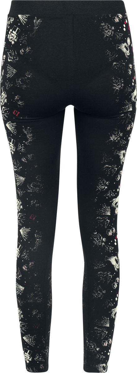 Legging  de Rock Rebel by EMP - Rock Rebel X Lucky 13 - Leggings - S à M - pour Femme - noir - Rock Rebel by EMP - View 2