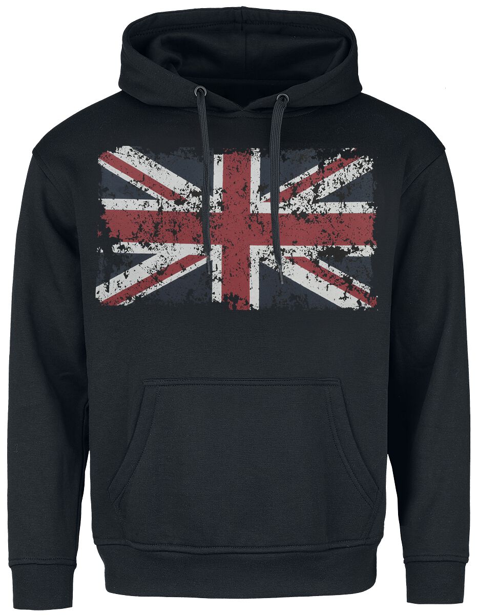 Sweat-shirt à capuche  de Gasoline Bandit - Union Jack - M à 4XL - pour Homme - noir - Gasoline Bandit