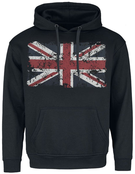 Sweat-shirt à capuche  de Gasoline Bandit - Union Jack - M à 4XL - pour Homme - noir - Gasoline Bandit