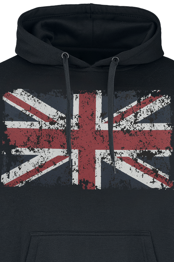 Sweat-shirt à capuche  de Gasoline Bandit - Union Jack - M à 4XL - pour Homme - noir - Gasoline Bandit - View 2