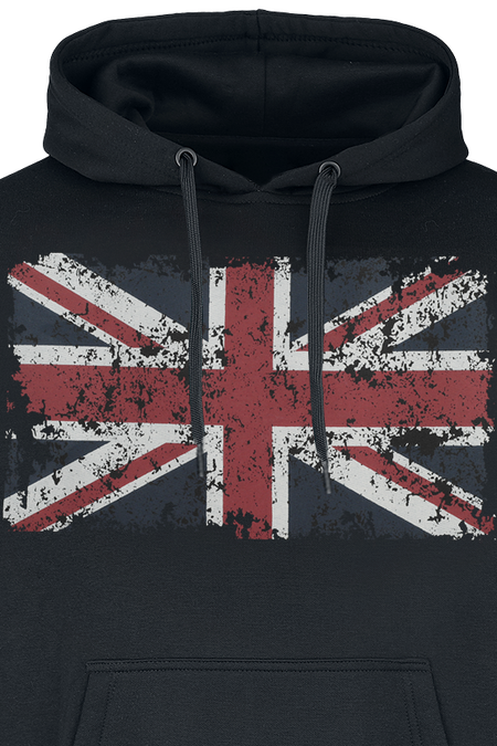 Sweat-shirt à capuche  de Gasoline Bandit - Union Jack - M à 4XL - pour Homme - noir - Gasoline Bandit - View 2