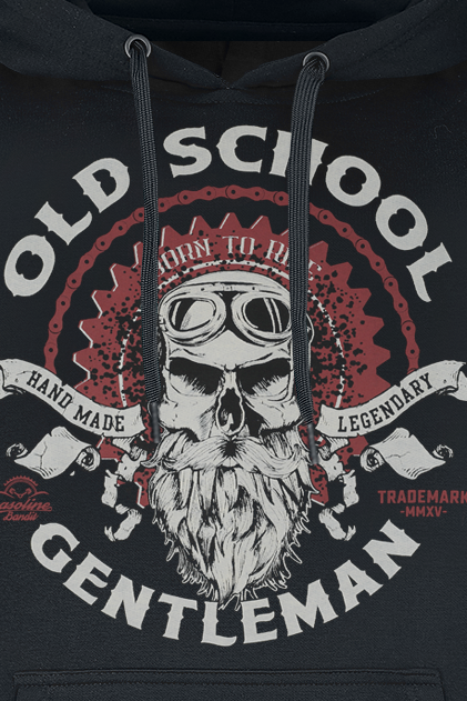 Sweat-shirt à capuche Rockabilly de Gasoline Bandit - Old School Gentleman - M à 4XL - pour Homme - noir - Gasoline Bandit - View 2