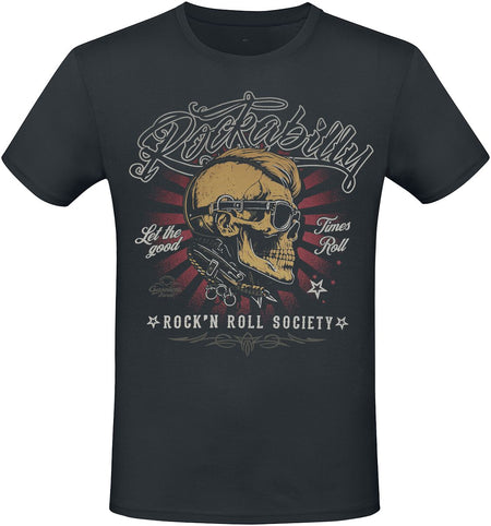 T-Shirt Manches courtes  de Gasoline Bandit - Good Times - M à 4XL - pour Homme - noir - Gasoline Bandit