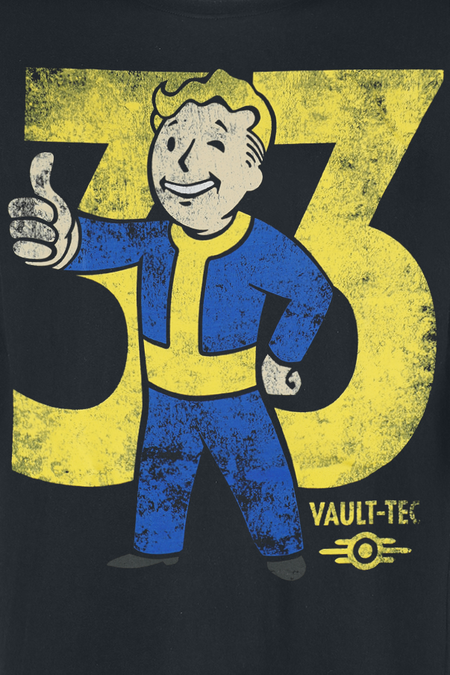 T-Shirt Manches courtes Gaming de Fallout - Vault 33 - S à XXL - pour Homme - noir - Fallout - View 2