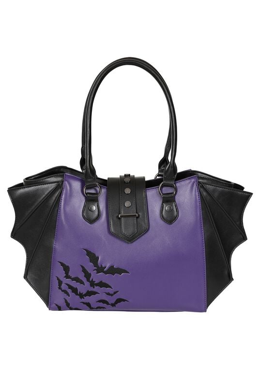 Sac à main Gothic de Banned Alternative - Haunted Annabelle - pour Femme - noir/lilas - Banned Alternative