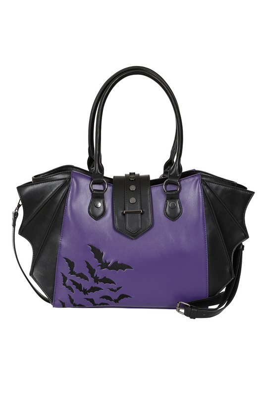 Sac à main Gothic de Banned Alternative - Haunted Annabelle - pour Femme - noir/lilas - Banned Alternative - View 2