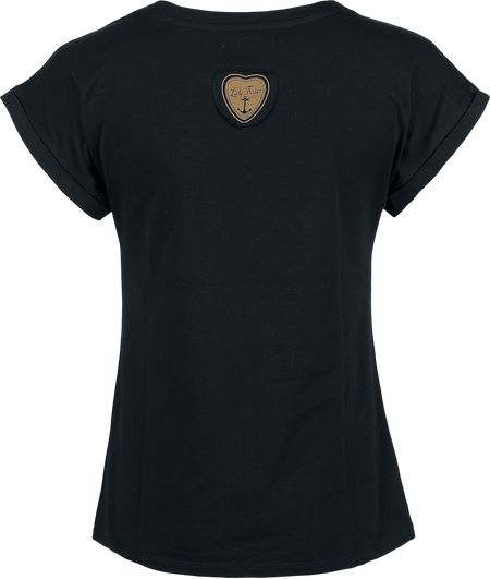 T-Shirt Manches courtes  de Rock Rebel by EMP - Rock Rebel X Lucky 13 - T- Shirt - S à XXL - pour Femme - noir - Rock Rebel by EMP - View 2