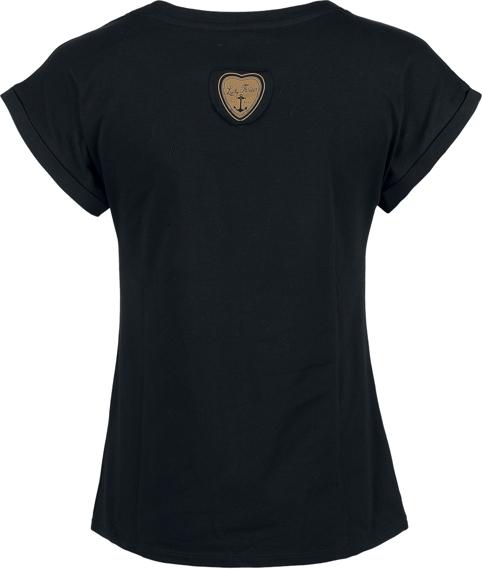 T-Shirt Manches courtes  de Rock Rebel by EMP - Rock Rebel X Lucky 13 - T- Shirt - S à XXL - pour Femme - noir - Rock Rebel by EMP - View 2