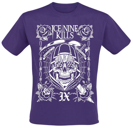 T-Shirt Manches courtes  de Ice Nine Kills - Tattoo Tee - M - pour Homme - lilas - Ice Nine Kills