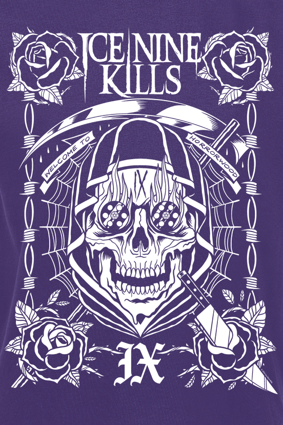 T-Shirt Manches courtes  de Ice Nine Kills - Tattoo Tee - M - pour Homme - lilas - Ice Nine Kills - View 2