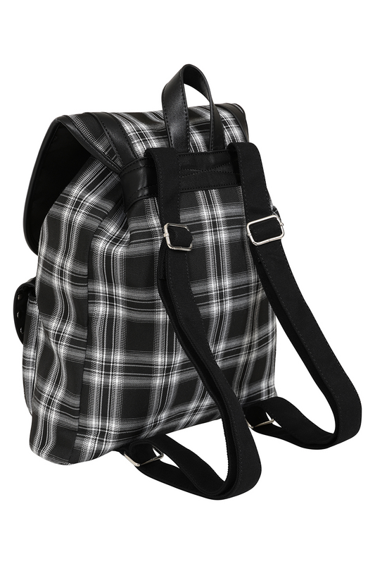 Sac à dos Gothic de Banned Alternative - Yamy - pour Femme - noir/blanc - Banned Alternative - View 2