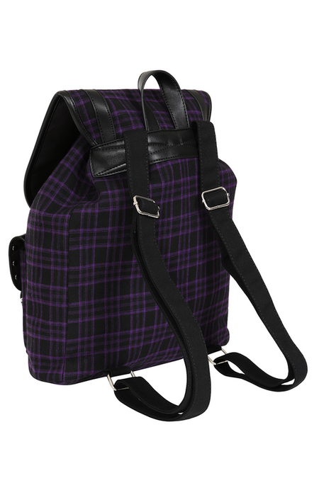 Sac à dos Gothic de Banned Alternative - Yamy - pour Femme - noir/lilas - Banned Alternative - View 2