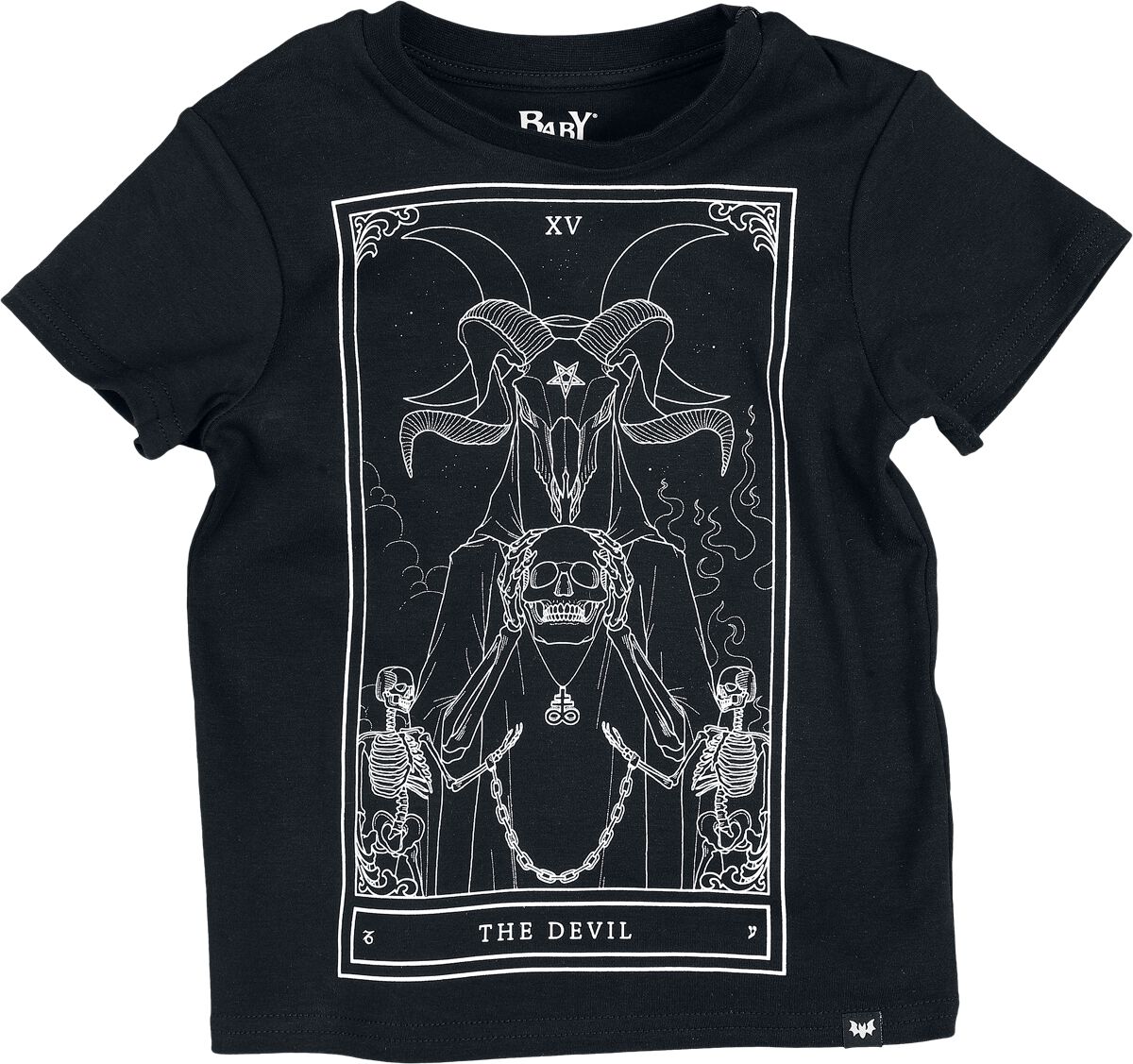 T-shirt Gothic de Baby Bat by Killstar - Mini Soul T-Shirt - 104/110 à 110/116 - pour garçons - noir - Baby Bat by Killstar