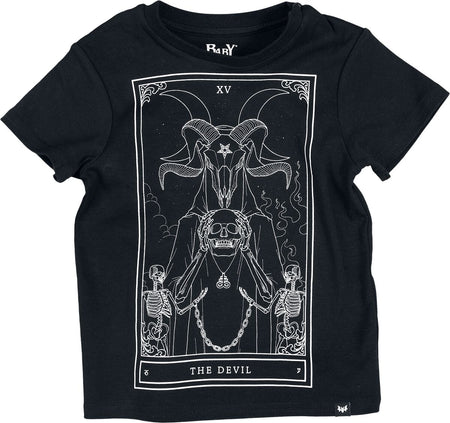 T-shirt Gothic de Baby Bat by Killstar - Mini Soul T-Shirt - 104/110 à 110/116 - pour garçons - noir - Baby Bat by Killstar