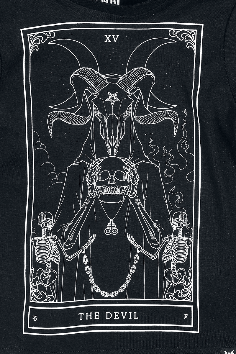 T-shirt Gothic de Baby Bat by Killstar - Mini Soul T-Shirt - 104/110 à 110/116 - pour garçons - noir - Baby Bat by Killstar - View 2