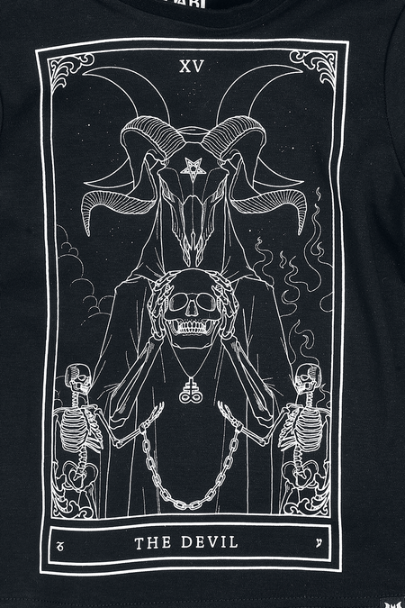 T-shirt Gothic de Baby Bat by Killstar - Mini Soul T-Shirt - 104/110 à 110/116 - pour garçons - noir - Baby Bat by Killstar - View 2