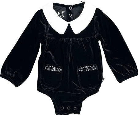 Body Gothic de Baby Bat by Killstar - Boo! Long Sleeved Bodysuit - 80 à 86/92 - pour filles - noir - Baby Bat by Killstar