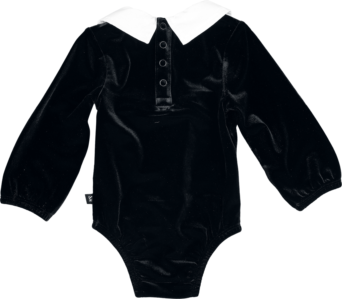 Body Gothic de Baby Bat by Killstar - Boo! Long Sleeved Bodysuit - 80 à 86/92 - pour filles - noir - Baby Bat by Killstar - View 2