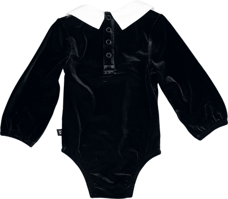 Body Gothic de Baby Bat by Killstar - Boo! Long Sleeved Bodysuit - 80 à 86/92 - pour filles - noir - Baby Bat by Killstar - View 2