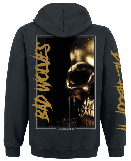 Sweat-shirt à capuche  de Bad Wolves - Die About It Hoodie - S à XXL - pour Homme - noir - Bad Wolves - View 2