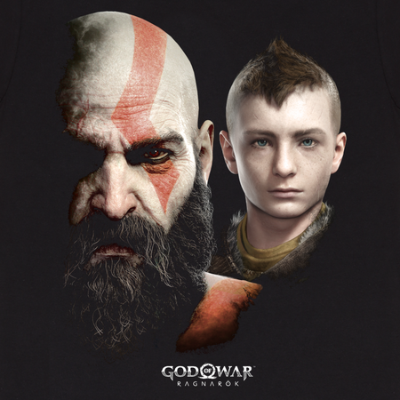 T-Shirt Manches courtes Gaming de God Of War - Ragnarok - Close Up - S à XXL - pour Unisexe - noir - God Of War - View 2