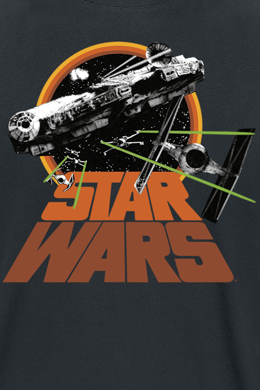 T-Shirt Manches courtes Disney de Star Wars - Galactic Battle - S à XXL - pour Homme - noir - Star Wars - View 2
