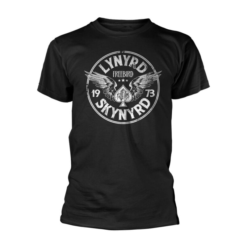 T-Shirt Manches courtes  de Lynyrd Skynyrd - Free Bird 73 Wings - S à M - pour Homme - noir - Lynyrd Skynyrd