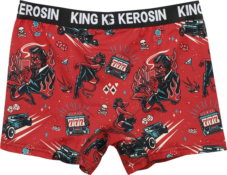 Boxer Rockabilly de King Kerosin - Rockabilly Devil - Boxer - S à XXL - pour Homme - rouge - King Kerosin - View 2