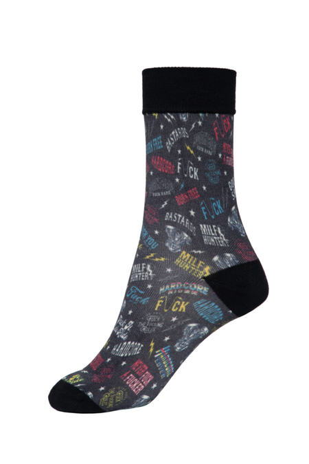 Chaussettes Rockabilly de King Kerosin - Motorcycle Tools Socks - EU39-42 à EU 43-46 - pour Homme - noir - King Kerosin - View 2