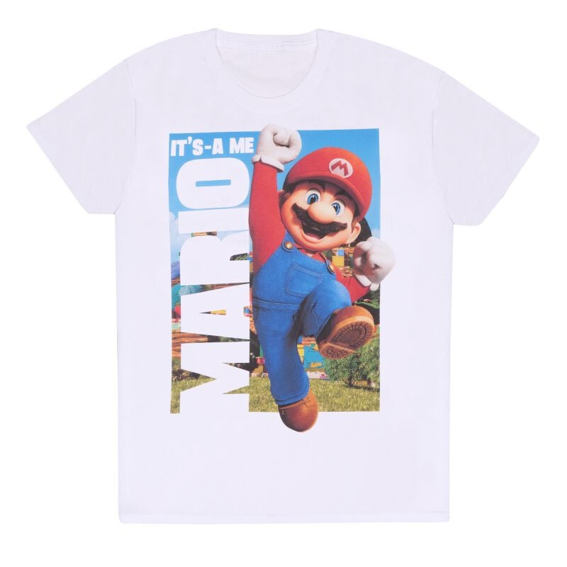 T-Shirt Manches courtes Gaming de Super Mario Bros. - It´s A Me Mario - S à XXL - pour Unisexe - blanc - Super Mario Bros.