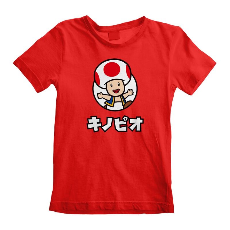 T-Shirt Manches courtes Gaming de Super Mario - Toad - S à XXL - pour Unisexe - rouge - Super Mario
