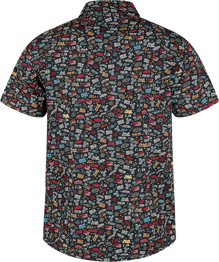 Chemise manches courtes Rockabilly de King Kerosin - Motorcycle Tools Shirt - S à XXL - pour Homme - noir - King Kerosin - View 2