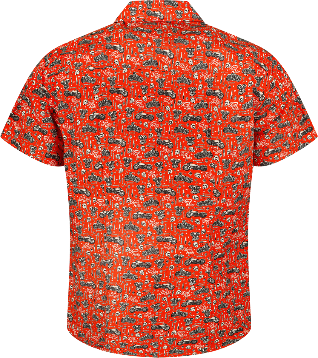 Chemise manches courtes Rockabilly de King Kerosin - LA Motor Soul Shirt - S à L - pour Homme - rouge - King Kerosin - View 2