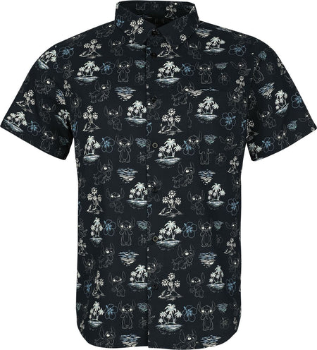 Chemise manches courtes Disney de Lilo & Stitch - Black Summer - S à XXL - pour Homme - multicolore - Lilo & Stitch