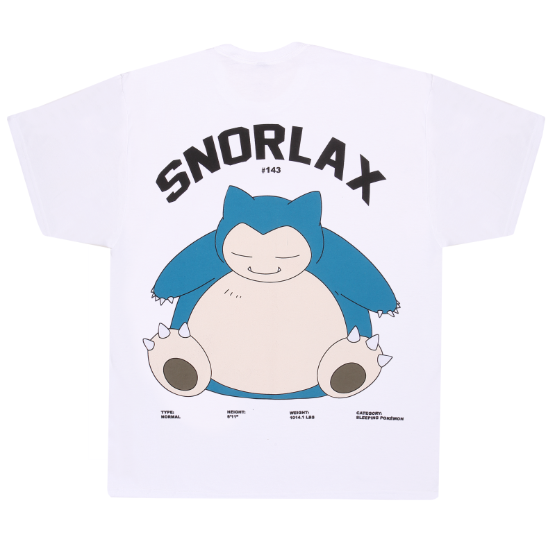 T-Shirt Manches courtes Gaming de Pokémon - Ronflex - S à XXL - pour Unisexe - blanc - Pokémon - View 2