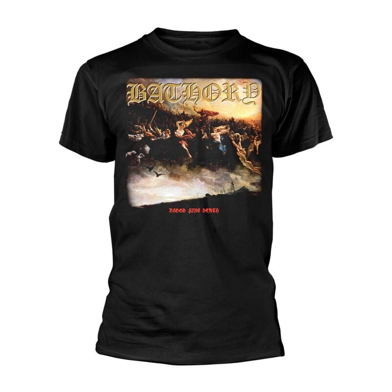 T-Shirt Manches courtes  de Bathory - Blood Fire Death - S à XXL - pour Homme - noir - Bathory