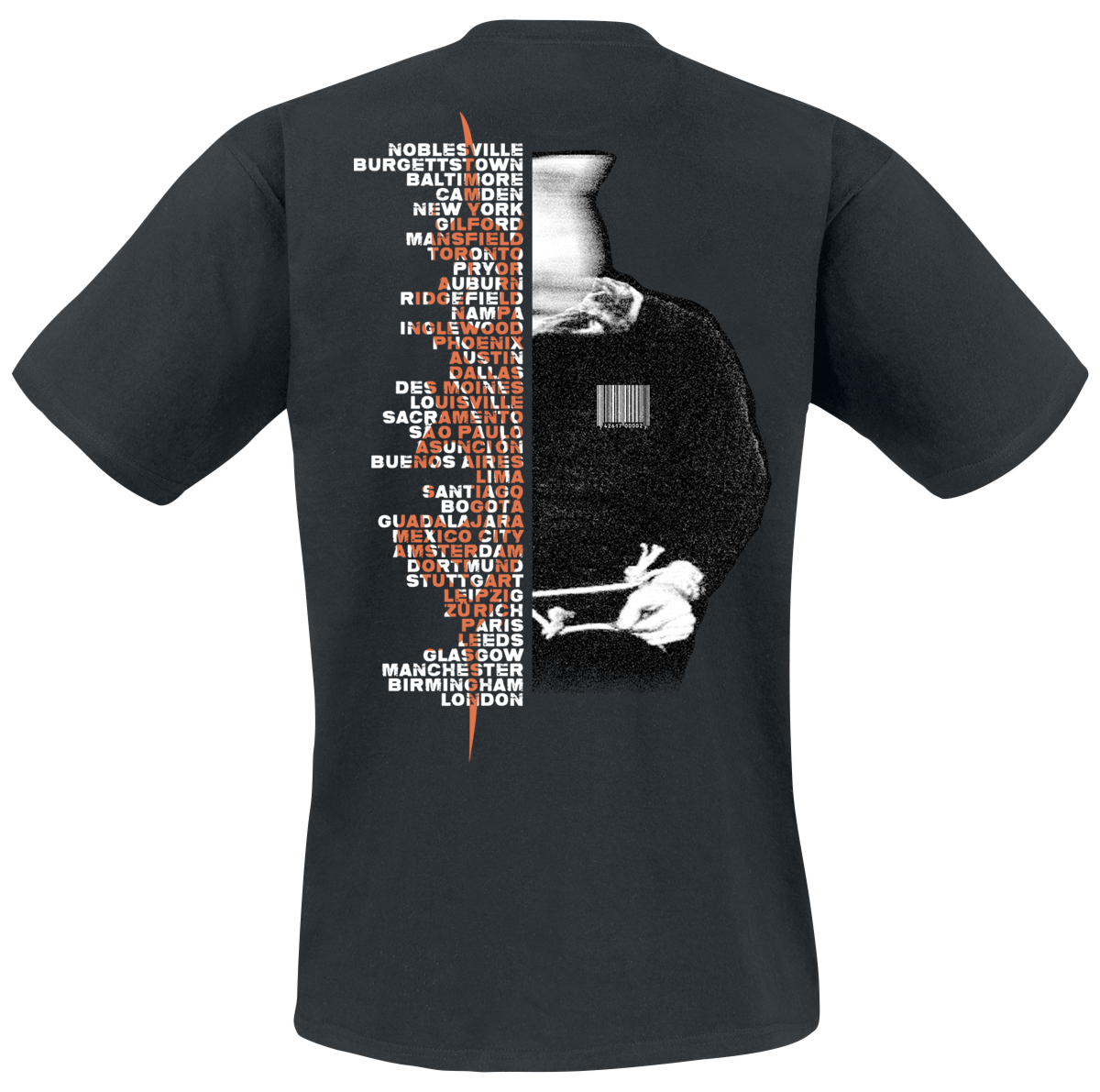 T-Shirt Manches courtes  de Slipknot - Tour 2024 Bound - S à L - pour Homme - noir - Slipknot - View 2