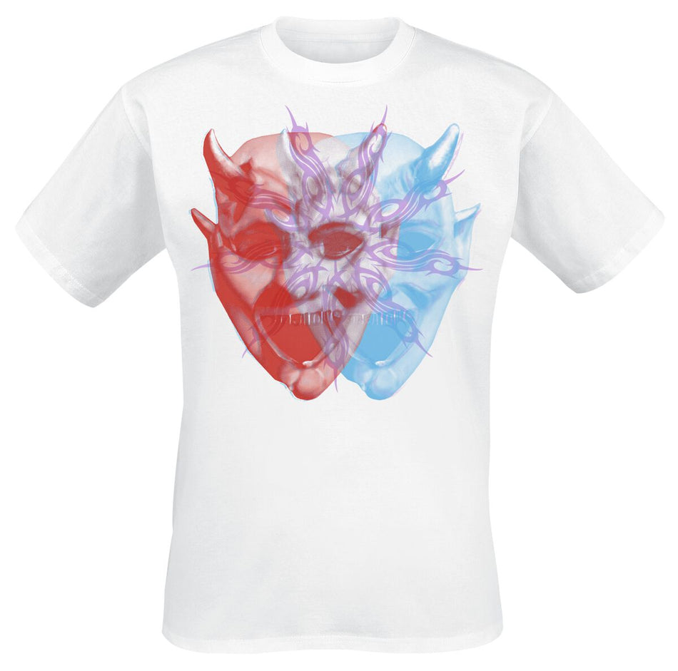 T-Shirt Manches courtes  de Slipknot - Tour 2024 Devil - S à 3XL - pour Homme - blanc - Slipknot