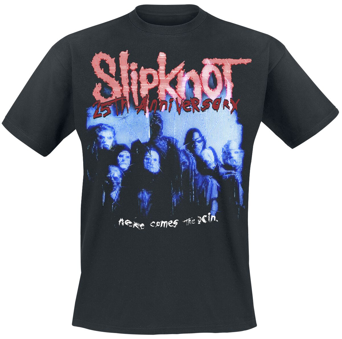 T-Shirt Manches courtes  de Slipknot - Tour 2024 Glitch - M à 3XL - pour Homme - noir - Slipknot
