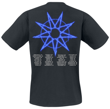 T-Shirt Manches courtes  de Slipknot - Tour 2024 Glitch - M à 3XL - pour Homme - noir - Slipknot - View 2