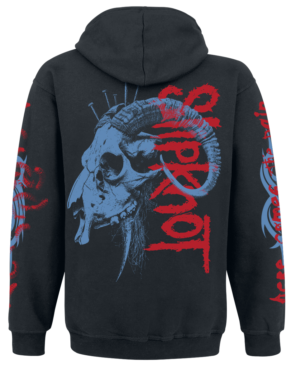 Sweat-shirt à capuche  de Slipknot - Nailed Goat - S à 3XL - pour Homme - noir - Slipknot - View 2