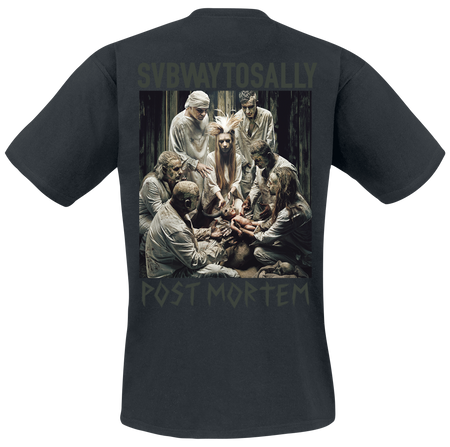T-Shirt Manches courtes  de Subway To Sally - Post Mortem Cover - S à 3XL - pour Homme - noir - Subway To Sally - View 2