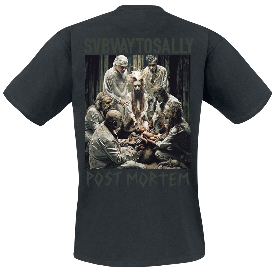 T-Shirt Manches courtes  de Subway To Sally - Post Mortem Cover - S à 3XL - pour Homme - noir - Subway To Sally - View 2