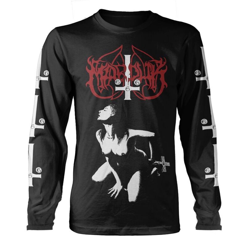 T-shirt manches longues  de Marduk - Fuck me Jesus - S à XL - pour Homme - noir - Marduk