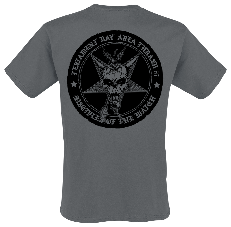 T-Shirt Manches courtes  de Testament - Bay Area Thrash Blackout - S à XXL - pour Homme - anthracite - Testament - View 2