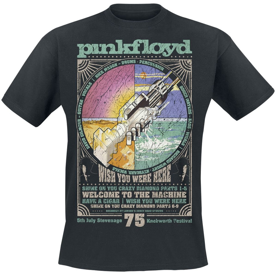 T-Shirt Manches courtes  de Pink Floyd - WYWH Tracklist - S à XL - pour Homme - noir - Pink Floyd