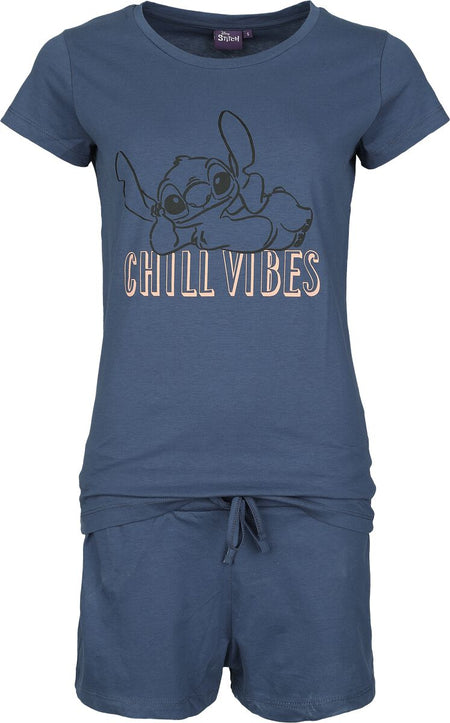 Pyjama Disney de Lilo & Stitch - Chill Vibes - S à 3XL - pour Femme - bleu - Lilo & Stitch