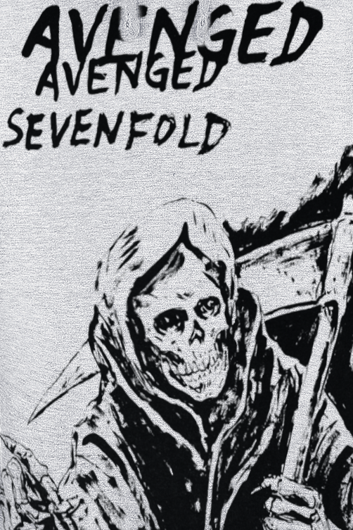 Sweat-shirt à capuche  de Avenged Sevenfold - Scheleton - S à XXL - pour Homme - gris chiné - Avenged Sevenfold - View 2