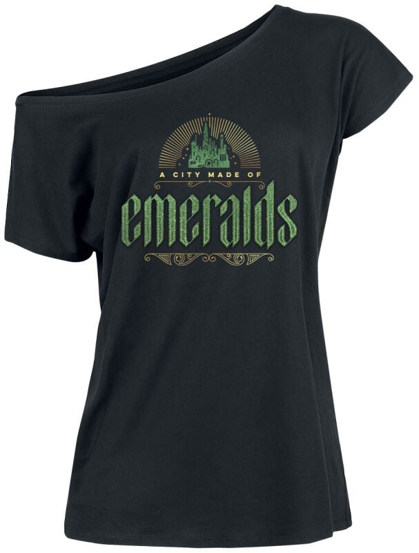 T-Shirt Manches courtes  de Wicked - A City Made Of Emeralds - S à XL - pour Femme - noir - Wicked