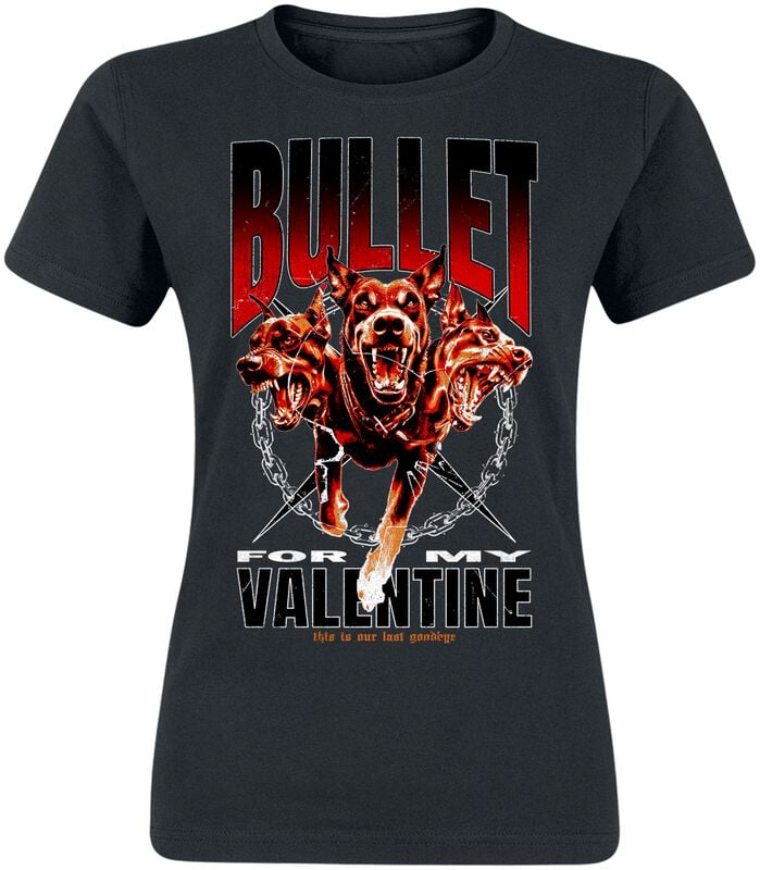 T-Shirt Manches courtes  de Bullet For My Valentine - Last Goodbye Dogs - M - pour Femme - noir - Bullet For My Valentine